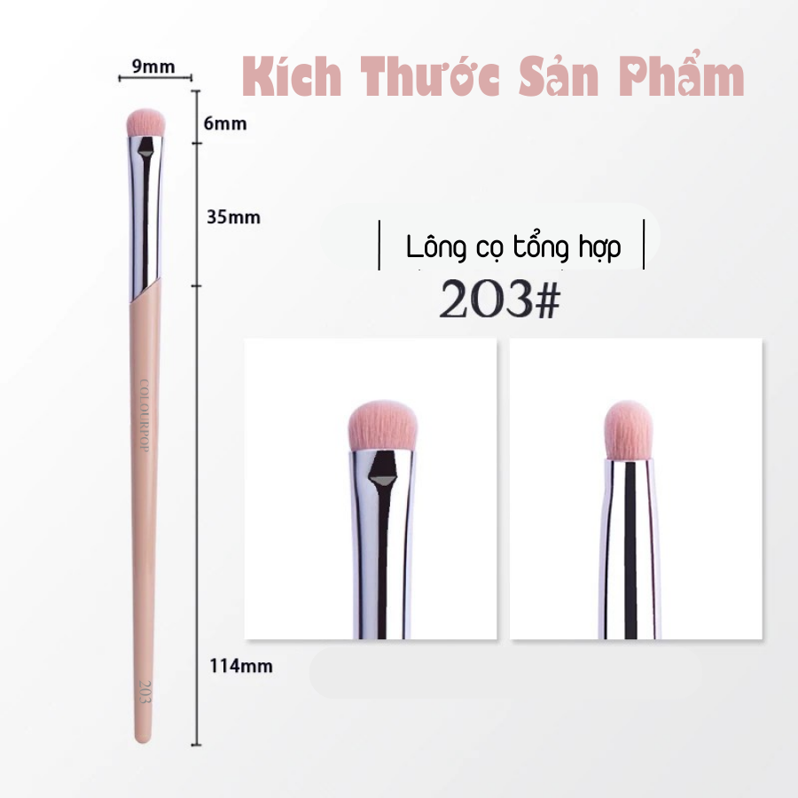  Cọ Nhấn Và Viền Mí Mắt COLOURPOP Eye Shadow C203